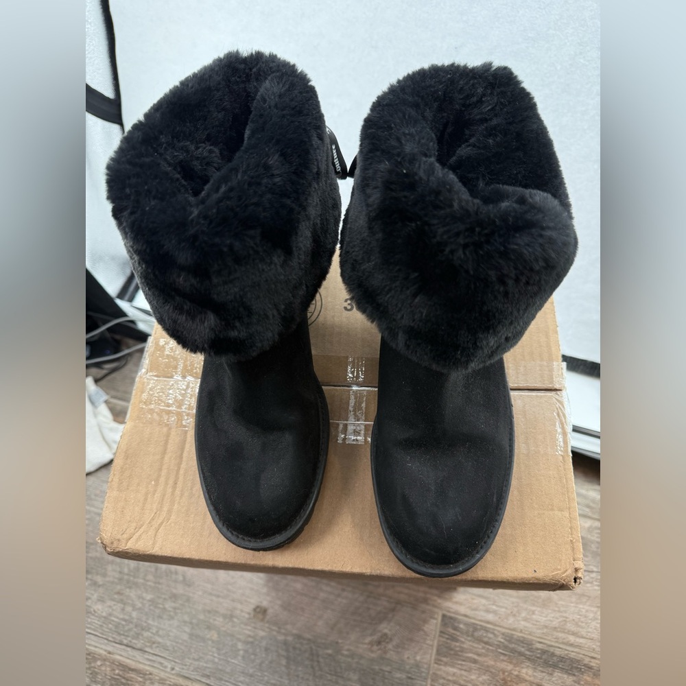 Juicy Couture Bow Tie‎ Boots Black 9M